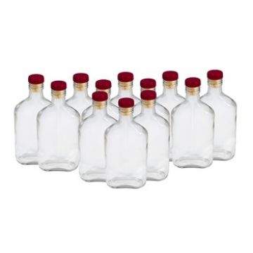 Купить Комплект стеклянных бутылок «Фляжка» 0,25 л (12 шт.) в Волгограде